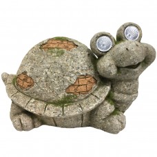 Dekoracja ogrodowa lampa solarna kamień żółw